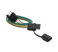 HOOLRZI General 4 Pin Electrical Connector Shock Resistant ABS Housing Not Tool 4 Wire Trailer Light Adapter Weatherproof ABS Waterproof Trailer Extension Cable