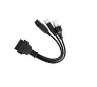 HOOLRZI General OBDII Diagnostic Connector 16Pin Socket to 3 4 6Pin Plugs Multiple Pin OBDII Adapters Cable Upgrades for Bikes ABS Motorcycle Adapters