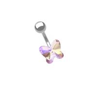 HOOLRZI Heart Navel Jewelry Comfortable Fit Stainless Steel Flower Belly Button Jewelry For Everyday Wear And Special Occasions Unique Belly Button