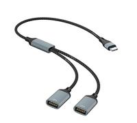 HOOLRZI High Speed USB C To USB A 2.0 Splitter Adapter For Laptop Tablet Telephone Efficient Data Synchronization & Power Supply