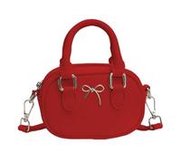 HOOLRZI Lovely Bows Crossbody Bag for Women PU Leather Shoulder Trendy Commuting Small Messengers Bowling Lovely Bows Crossbody Bag for Women