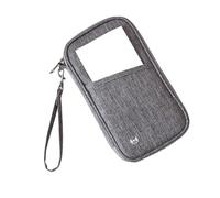 HOOLRZI Multi Card Passports Wallet with Secure Zipper Closure and Rainproof DesignBlocking Holder for Frequent Travelers Oxford Fabric Passports Wallet