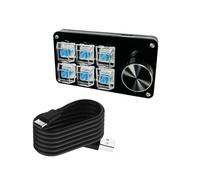 HOOLRZI MultiFunction Programmable Macro Keypad With Mechanical Key Customs Setting For Gaming Editing Media Controls