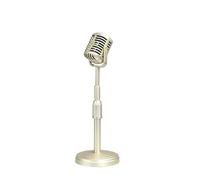 HOOLRZI Nostalgic Old Fashioned Simulation Microphone Retro Film Photography Accessory For Wedding Photography Faux Mic Props Traditional Chinese Mic