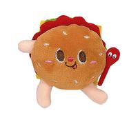 HOOLRZI plush keychain Mini Burger Cute Plush Fries Keychain Bag Ornament Women Handbag Decoration School Student Backpack Lovely Furry Pendant