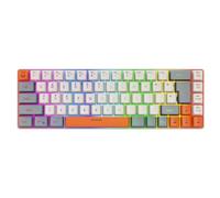 HOOLRZI Portable Thin Film Wire Keyboard 68Keys Multiple Systems Compatible For Ergonomic Layout And ARGB Lighting Keyboard