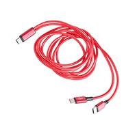 HOOLRZI Portable USB C Male To 2 USB C Male Y Splitter 2Port USB C Charging Cable For Efficient Power Delivery To Two Devices