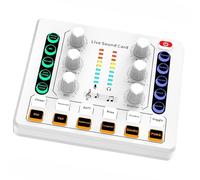 HOOLRZI Professional Sound Mixer Live Sound Card Voice Changer Effects And Voice Changer Studio Equipment For Streaming Professional