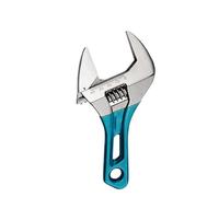 HOOLRZI Short Handle Professional Wrench Wide Opening Carbon Steel Construction Suitable for Pipe Maintenance and DIYer Projects Large Jaw Adjustable Wrench