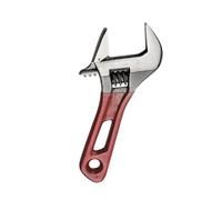 HOOLRZI Short Handle Professional Wrench Wide Opening Carbon Steel Construction Suitable for Pipe Maintenance and DIYer Projects Large Jaw Adjustable Wrench