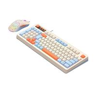HOOLRZI Small 98Key Wire Keyboard ARGB Backlight Modes Ergonomic Keyboard For Gaming Office Use Portable Easy To Use