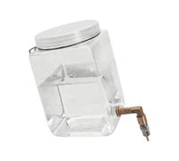 HOOLRZI Small Animal Water Dispenser Drinking Bottle with Metal Pin Spout for Rabbits Bird Cage Hanging Feeder Bird Bottle