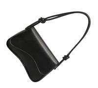 HOOLRZI Small Square Bag PU Leather Shoulder Bags Easy Access Closure Work Underarm Purse for Women and Girls Student Crossbody Bag