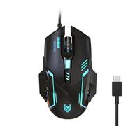 HOOLRZI TypeC Corded USB C Gaming With Adjustable 3600DPI Backlit Ergonomic For PC USB Type C Devices