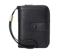 HOOLRZI Women Wallet Leather Rfids Blocking Bifolds Clutches Wallets Card Holder Ladies Clutches Purse with Clear Window Women's Wallets Rfids Blocking Leather Bifold Clutch