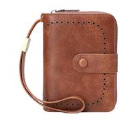 HOOLRZI Women Wallet Leather Rfids Blocking Bifolds Clutches Wallets Card Holder Ladies Clutches Purse with Clear Window Women's Wallets Rfids Blocking Leather Bifold Clutch