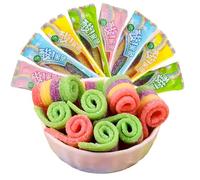 HoolyS ssorted Fruit Flavored Sour Strips - 15 Individually Wrapped Strips, Chewy & Tangy Snack for Adults，Ideal for Sharing at Home or on the Go，Treaters and Party Favors