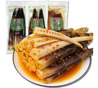 HoolySeek-Hand-Peeled Bamboo Shoots, Authentic Chinese Snacks, Pickled Pepper Crispy Bamboo Shoots，230g/pack,Soft, Sticky, Crispy,Peeled Bamboos Shootss (Spicy Aroma 200g)