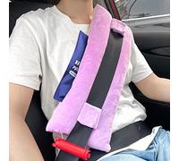 HOOMTREE Seat Belt Pillow for Mastectomy Post-Surgery with Pocket, Heart Surgery Recovery Support Cushion Pad for Chest Chemo Port Pacemaker Bypass Hysterectomy Recovery Gifts (Purple)