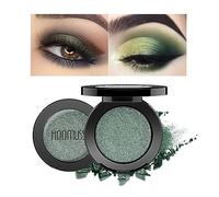 HOOMUSS Emerald Green Eyeshadow Shimmer Handmade Eye Sahdow Pressed Powder Palette High Pigmentation and Long Lasting Intense Color Matte Emerald Green