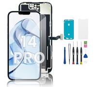 Hoonyer iPhone 14 Pro LCD Display Replacement Kit, 3D Touch Screen with Frame & Digitizer + Repair Tool + Waterproof Adhesive & Tempered Screen Protector - for iPhone 14 Pro (6.1 inch)