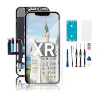 Hoonyer iPhone XR Screen Replacement Kit, 3D Touch Screen with Frame & Digitizer + Repair Tool + Waterproof Adhesive & Tempered Screen Protector - for iPhone XR (6.1 inch)