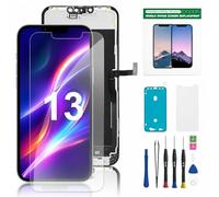 Hoonyer LCD Display Replacement Kit for iPhone 13, 3D Touch Screen with Frame & Digitizer + Repair Tool