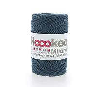Hoooked Eco Barbante Milano Petrol Cotton Yarn - 102M 100g,Blue