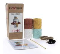 Hoooked PAK345 Eco Barbante Milano Cotton Winter Snowman Crochet Amigurumi Kit