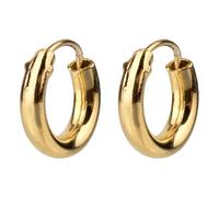 Hoop Earring 10mm Diameter Hinged 2.0mm Guage Made With Vermeil & 925 Silver by JOE COOL