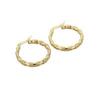 Hoop Earring Set, Gold Plated Earrings Gothic High Polished Circle Stainless Steel