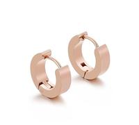 Hoop Earrings for Women Cartilage, Rose Gold Hoop Earrings for Women Circle Geometry Simple Style for Wife Prom Jewelry Modern