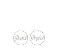 Hoop Earrings 'Perfect' Script - female - Marc Jacobs - Earrings - Gray - ONE SIZE - Accessories ONE SIZE