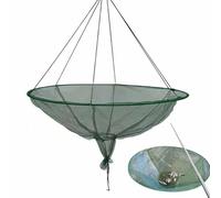 Hoop Net Fishing - Soft Steel Hoop | Fishing Cage Moving Net | Fishing Net Foldable Round | Large Round Bridge Net for Fishing | Portable Foldable Cast Nets for Dock Fishing, Outdoor Fishing Lovers