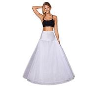 Hoop Skirt Wedding Crinoline Hoop a line Underskirt Shaping Full Slips a line Petticoat for Wedding Dress Prom Dress White