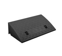 Hoopever Kerb Ramp 490×270×120mm Portable Curb Ramp Lightweight Plastic Threshold Ramp 4.7 Inch Rise Transition Ramp for Pavements Car Bike Wheelchair Motorcycle Handcart, Slip-Resistant Surface