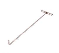Hoopever Manhole Lifting Key, T Shape, Stainless Steel, 60cm Extra Long, Universal Drain Cover Grate Lifter