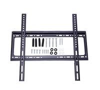 Hoopever TV Mount Fixed for 26"-65" TVs, Universal Thin Wall Mount Bracket, Holds TV 1.25" from Wall, Pull String Locking System, Max VESA 470x430mm, Max Load 110 lbs
