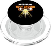 Hooping On Holy Ground Christian Basketball Faith PopSockets PopGrip for MagSafe