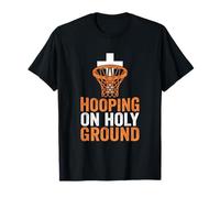 Hooping On Holy Ground Christian Basketball Faith T-Shirt