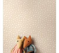 Hoopla Walls Alphabet Jumble - Linen 10m Wallpaper - Linen