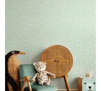 Hoopla Walls Alphabet Jumble - Seafoam 10m Wallpaper - Seafoam
