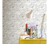 Hoopla Walls Animal Doodle - Chalkboard 10m Wallpaper - Chalkboard