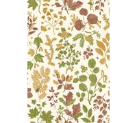 Hoopla Walls Botanical Leaves - Ginger & Olive 10m Wallpaper Hoopla Walls Multicolor 10m