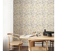 Hoopla Walls Botanical Leaves - Stone & Sand 10M Wallpaper