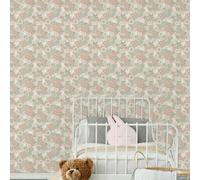 Hoopla Walls Bouncing Bunnies - Coconut Mix 10m Wallpaper - Coconut Mix