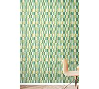 Hoopla Walls Building Blocks Matt Wallpaper in Green Hoopla Walls Green