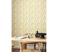 Hoopla Walls Building Blocks Matt Wallpaper in Yellow Hoopla Walls Yellow