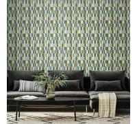 Hoopla Walls Building Blocks - Petrol Mix 10m Wallpaper