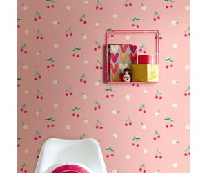 Hoopla Walls Cheery Cherries Watermelon 10M Wallpaper